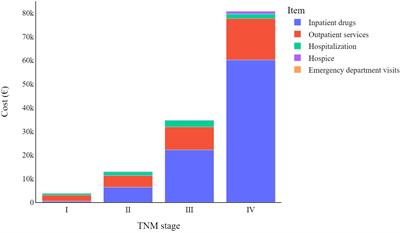 Cost items in melanoma patients by clinical characteristics and time from diagnosis